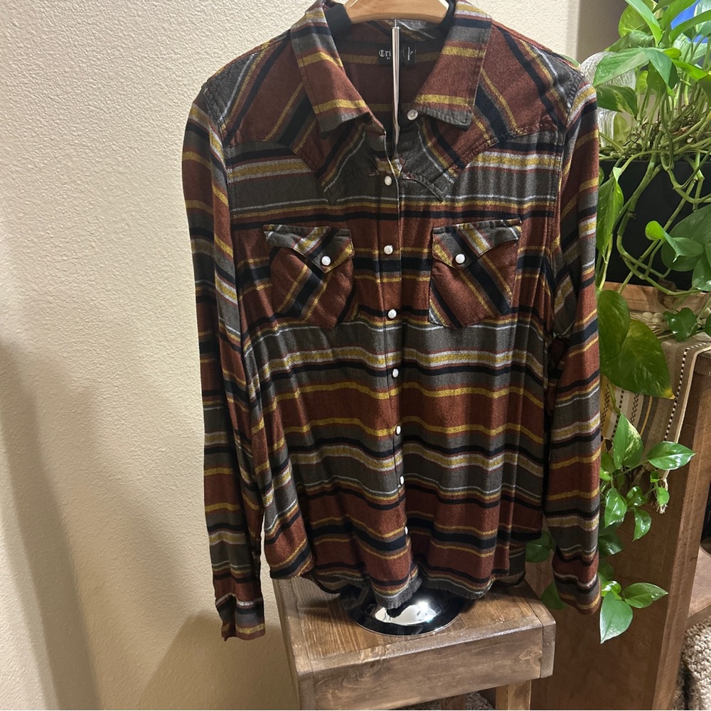Ladies Cruel Denim Pearl Snap